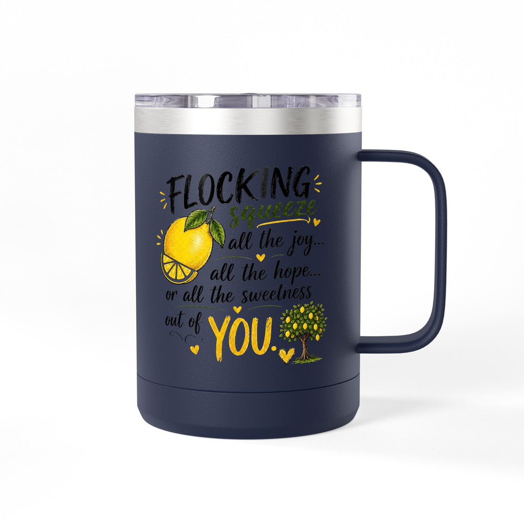Flocking Squeeze Lemon 15oz Tumbler Mug