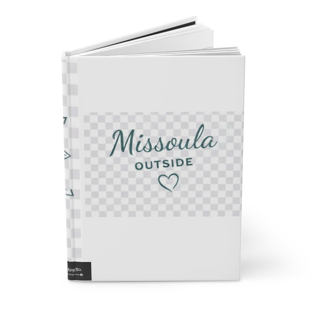 Missoula local humor comes to life in this design.  Outside Hardcover Journal — Montana Map Travel Notebook