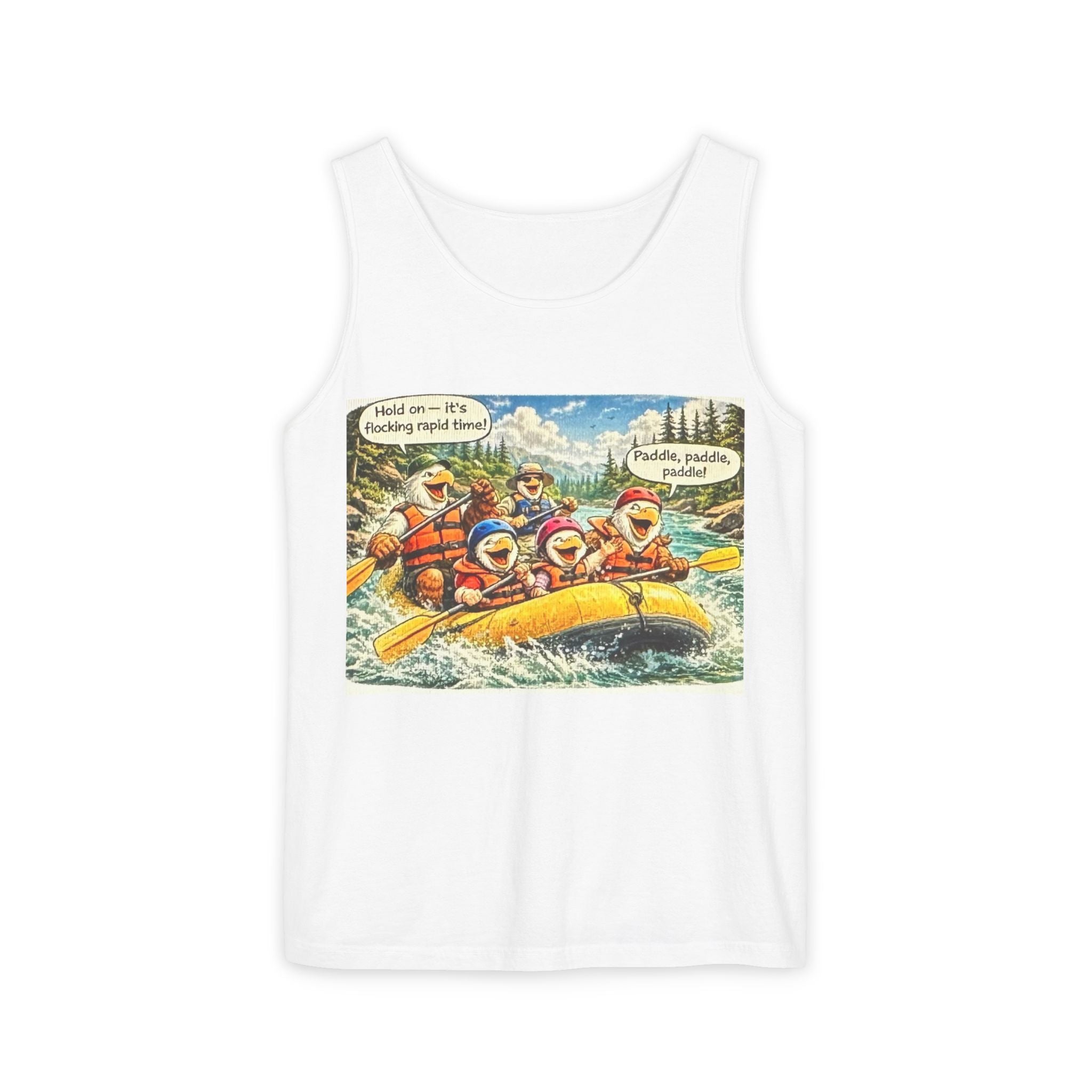 Rafting Family Tank Top — "Now THIS is f*cking family time" Graphic Tank