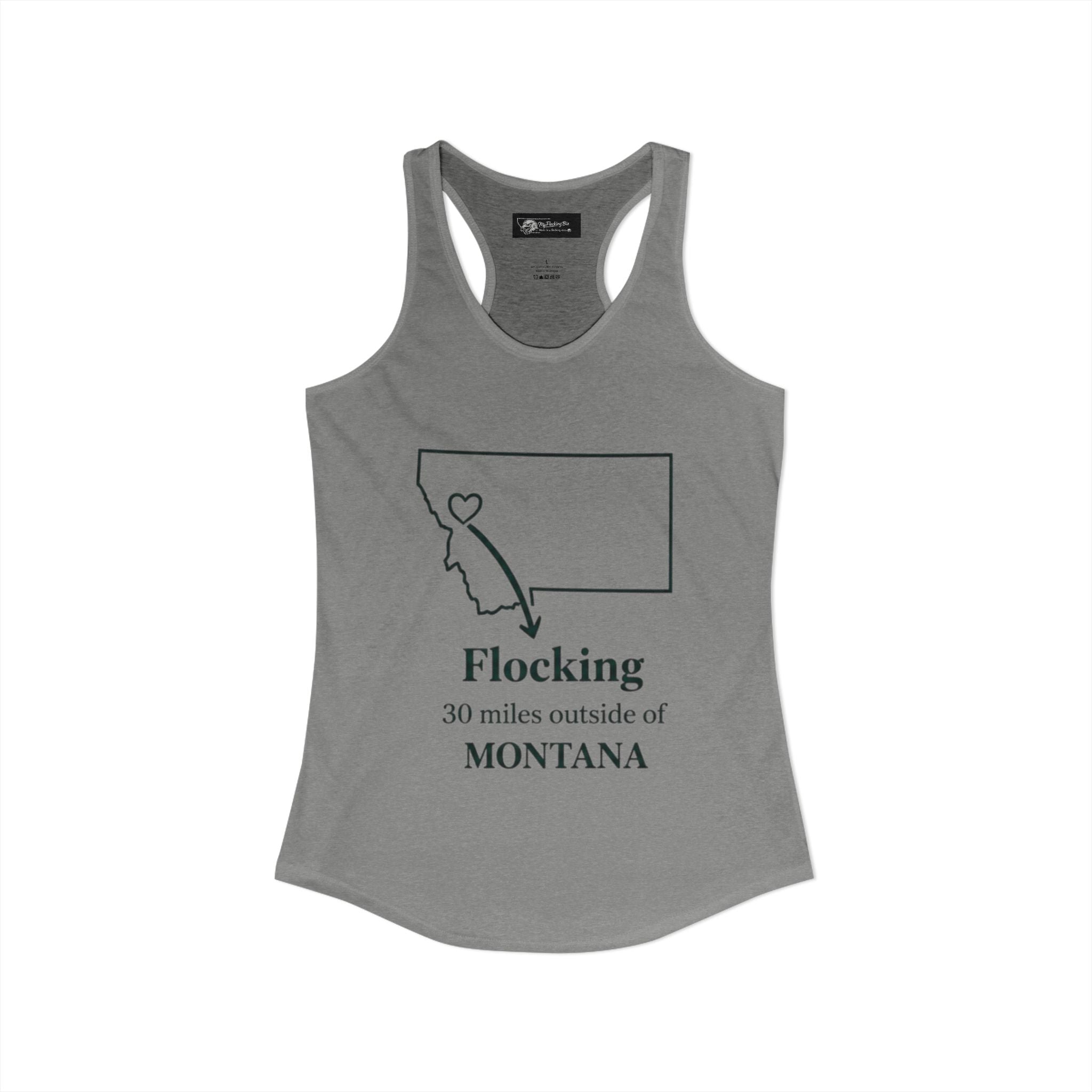 Say it loud and proud without words but the shirts speak for you with this women's ideal racerback tank